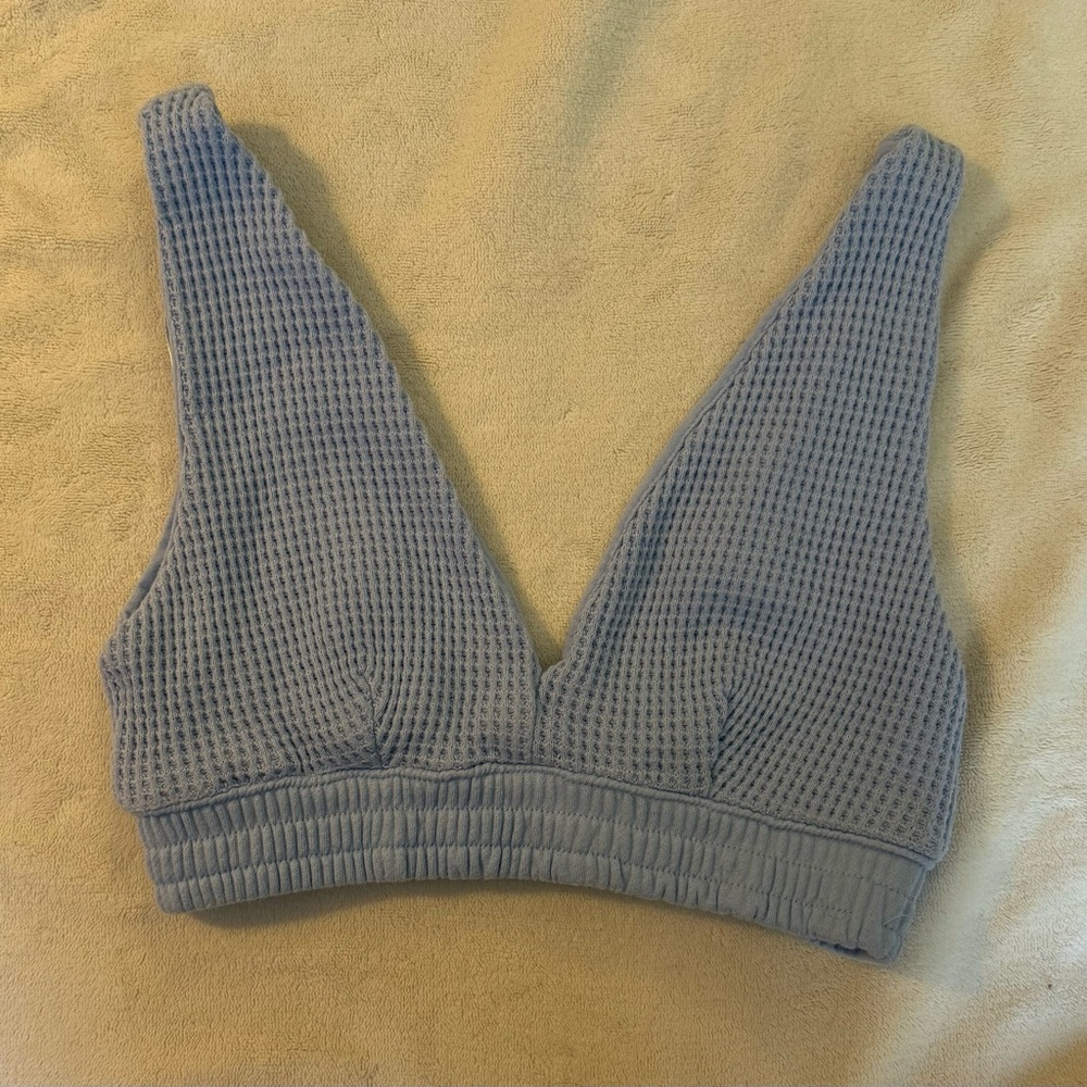 Better Together Light Blue Knit Bralette